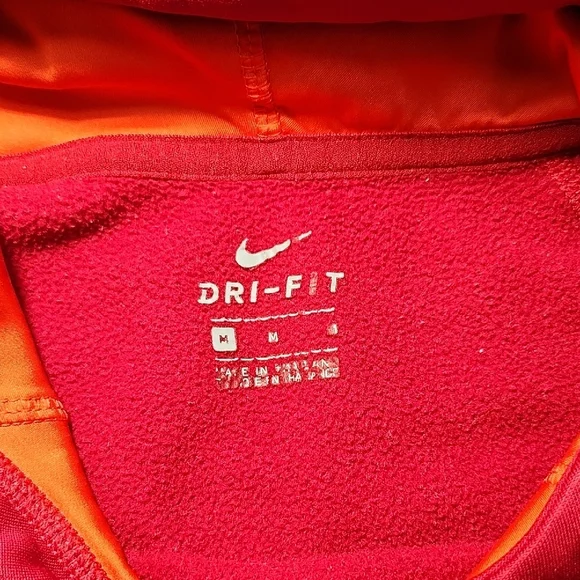 Nike Red and Orange Women's Hoodie - Picture 2 of 6